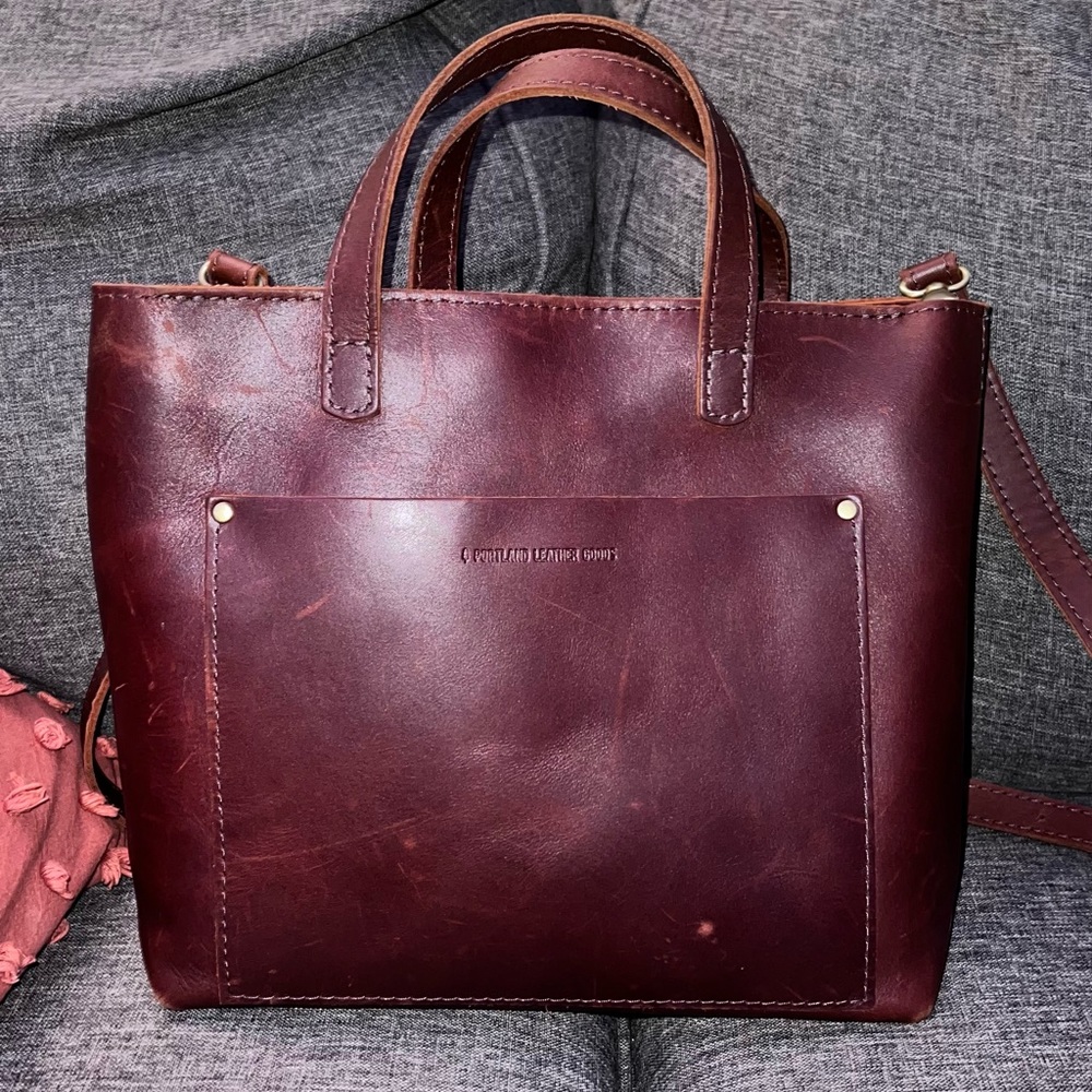 Portland Leather Goods Medium Crossbody - Cognac